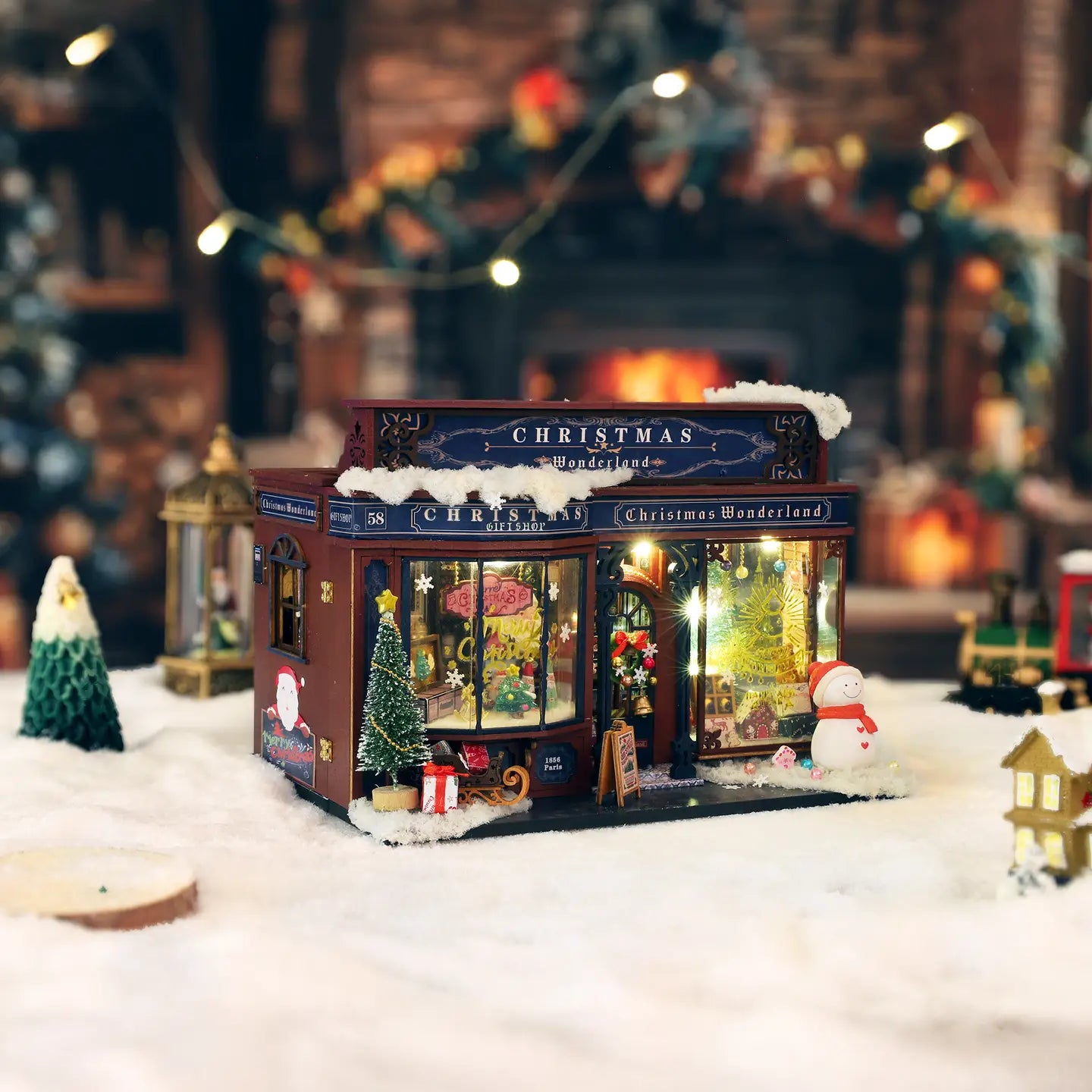 Diy Miniature House Kit: Christmas Wonderland Hands Craft Lil Tulips