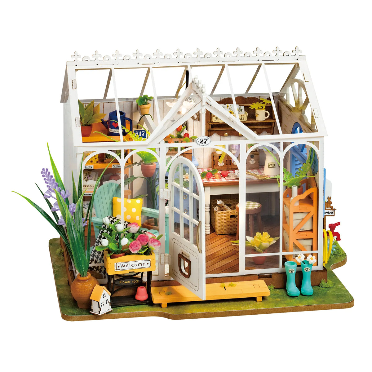 Diy Miniature House Kit: Dreamy Garden House Hands Craft Lil Tulips