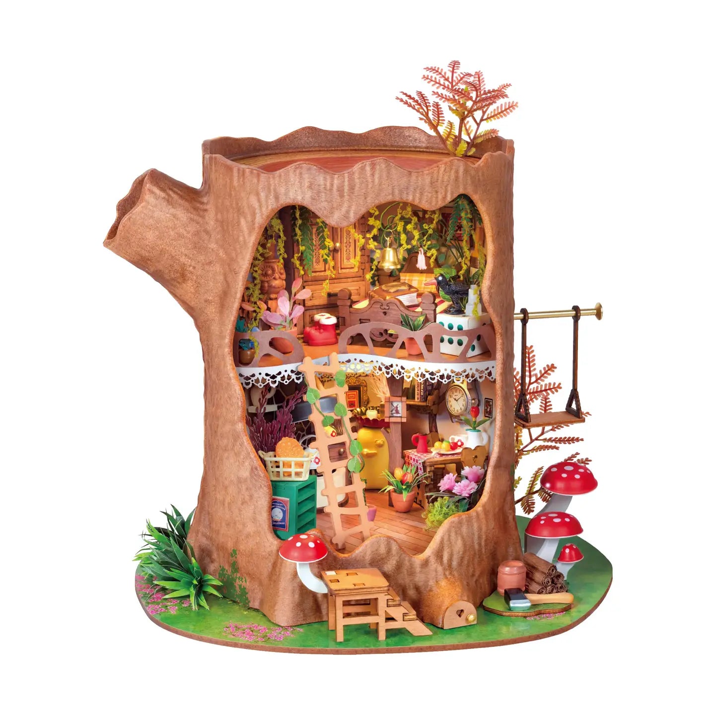 Diy Miniature House Kit: Fairytale Tree House Hands Craft Lil Tulips