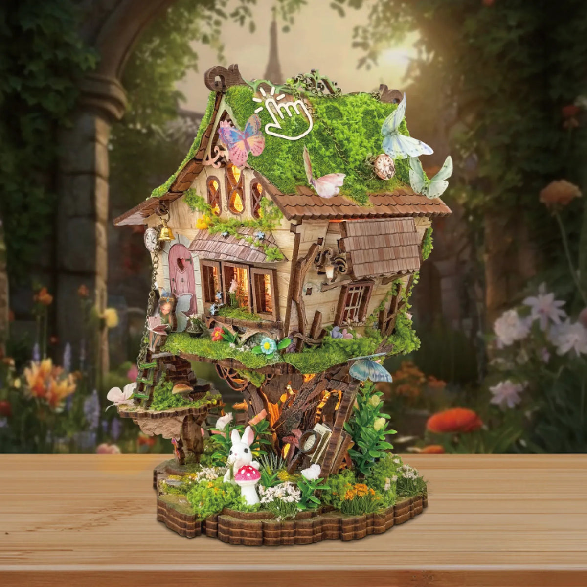 Diy Miniature House Kit: Fairytale Treehouse Hands Craft Lil Tulips