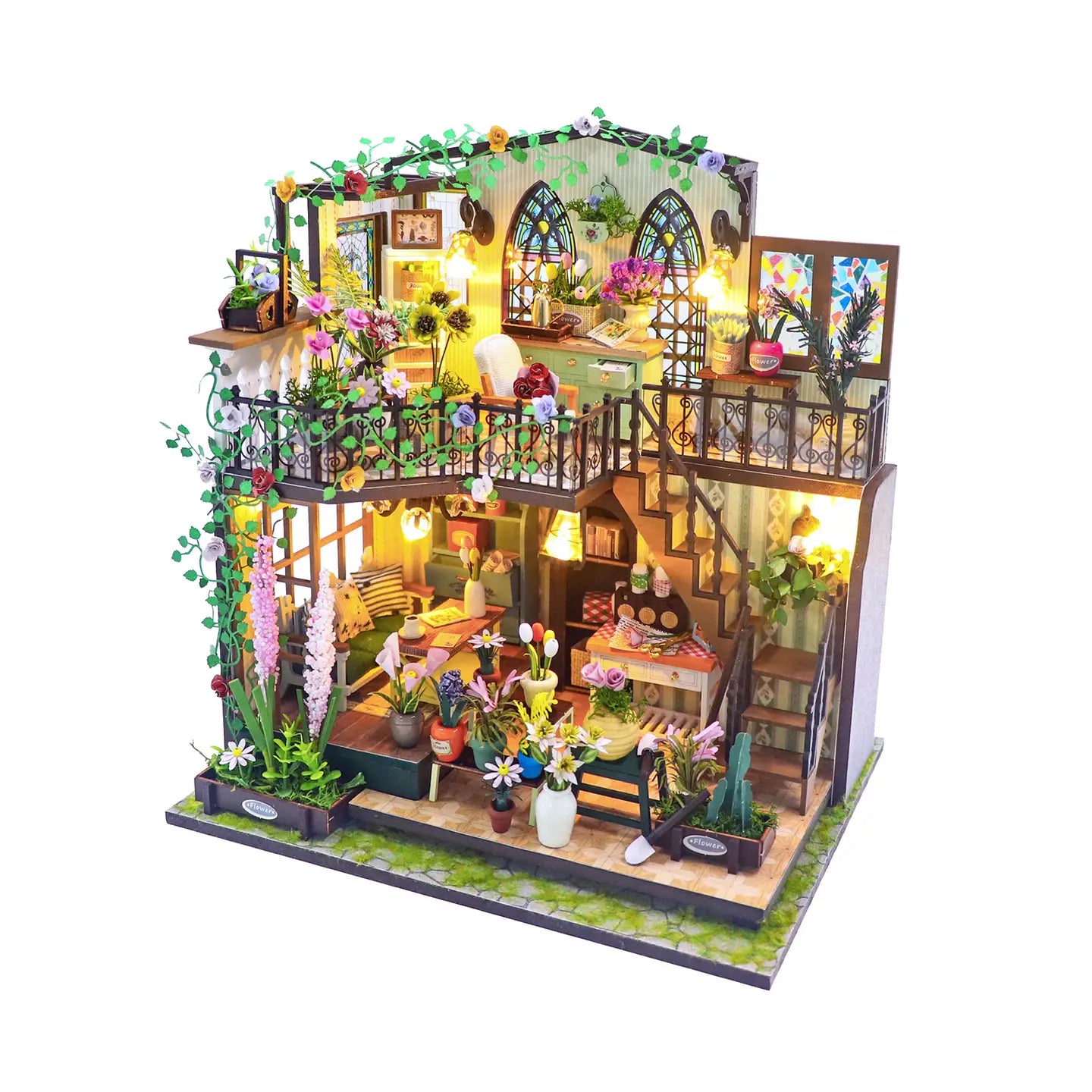 Diy Miniature House Kit: Garden Loft Hands Craft Lil Tulips