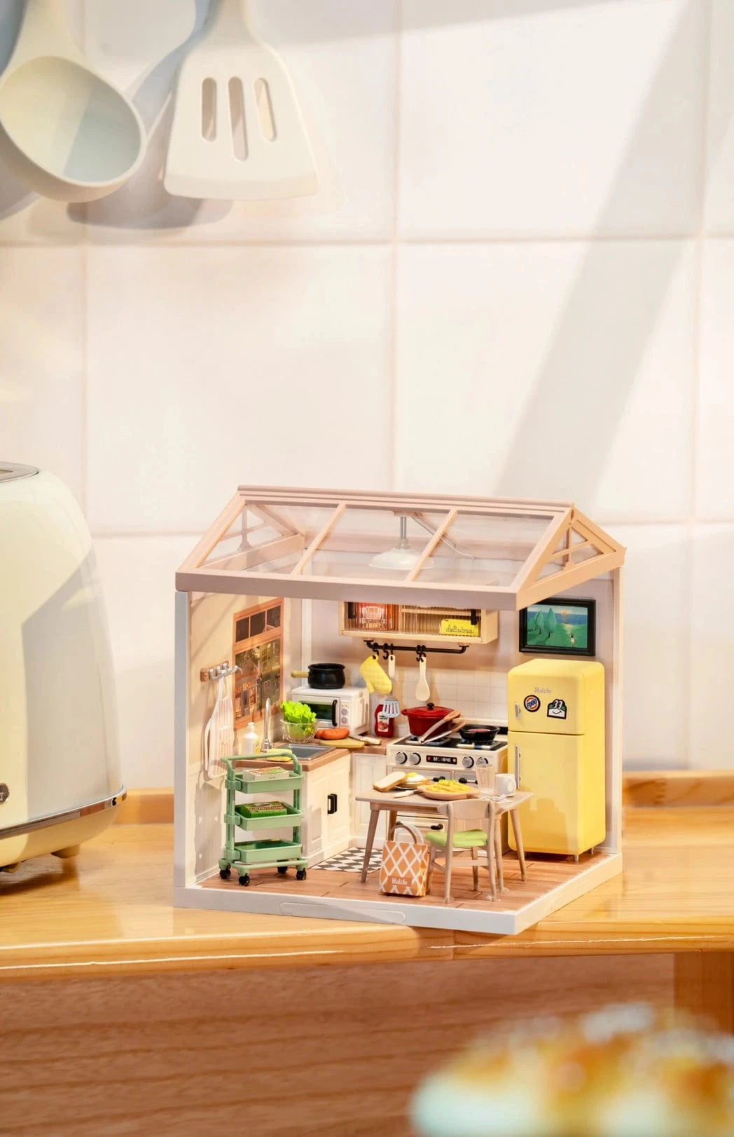 Diy Miniature House Kit: Happy Meals Kitchen Rolife Lil Tulips