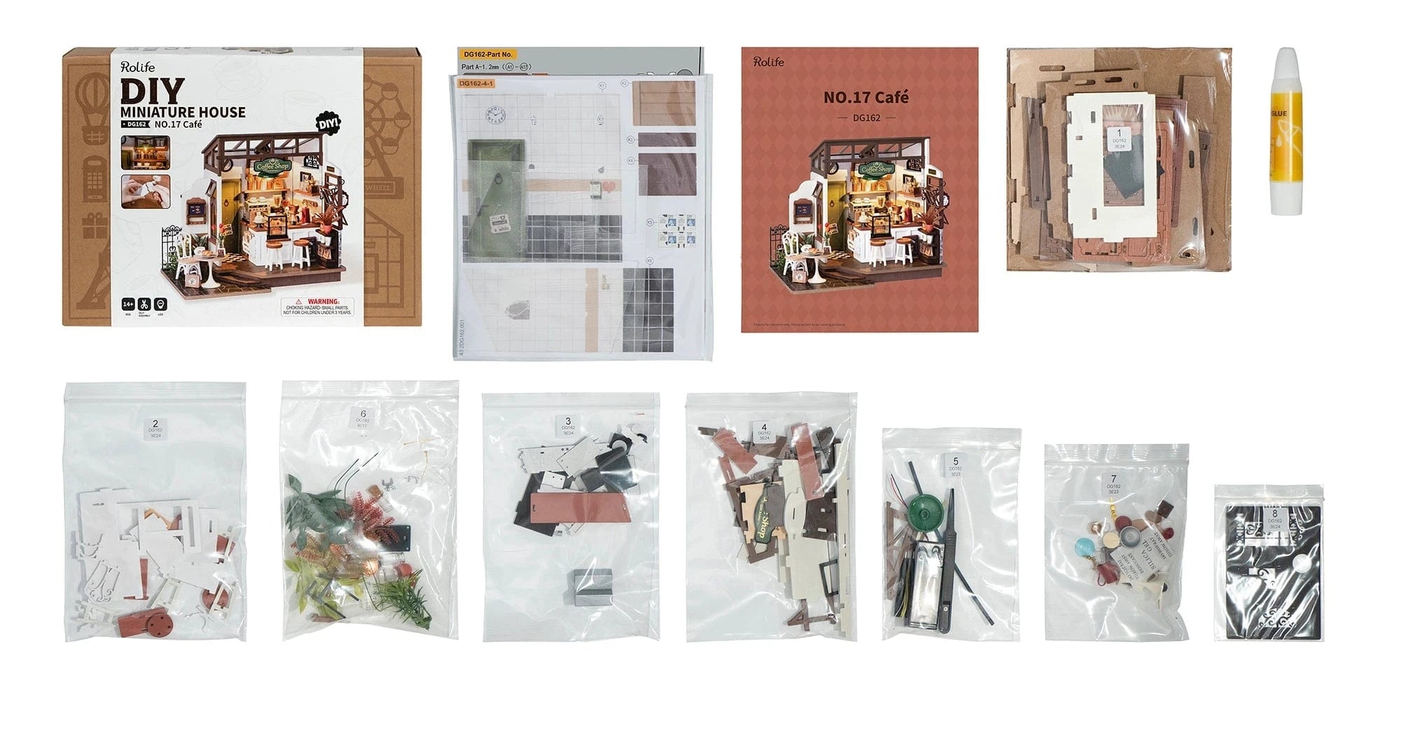 Diy Miniature House Kit: No. 17 Café Rolife Lil Tulips