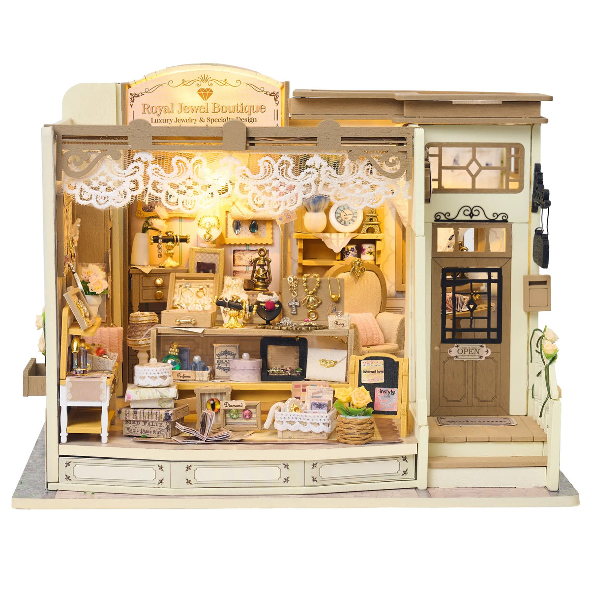 Diy Miniature House Kit: Royal Jewel Boutique Hands Craft Lil Tulips