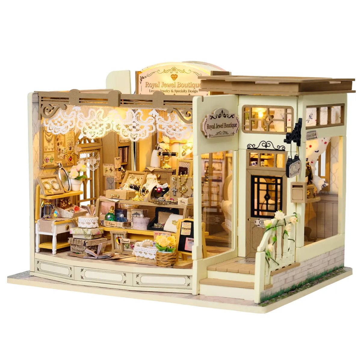 Diy Miniature House Kit: Royal Jewel Boutique Hands Craft Lil Tulips