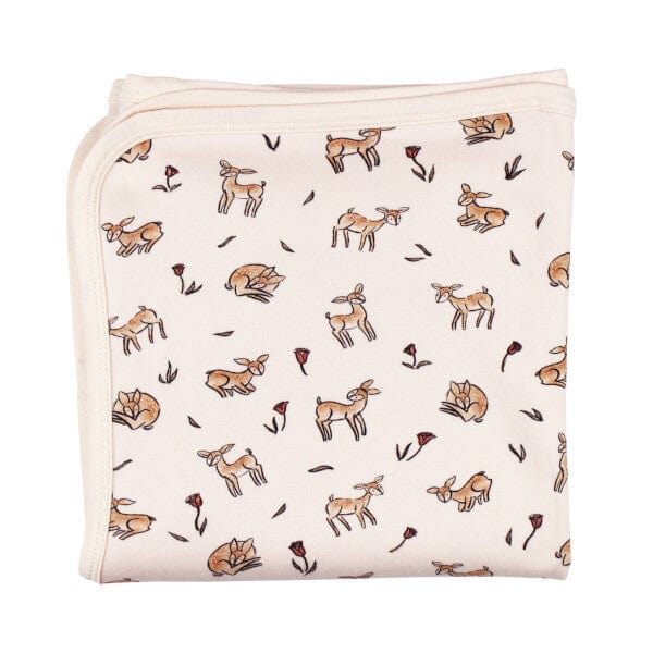 Doe-a-Deer Organic Blanket L'ovedbaby Lil Tulips