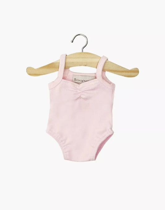 Doll Clothing Anna leotard in pale pink jersey Minikane Lil Tulips