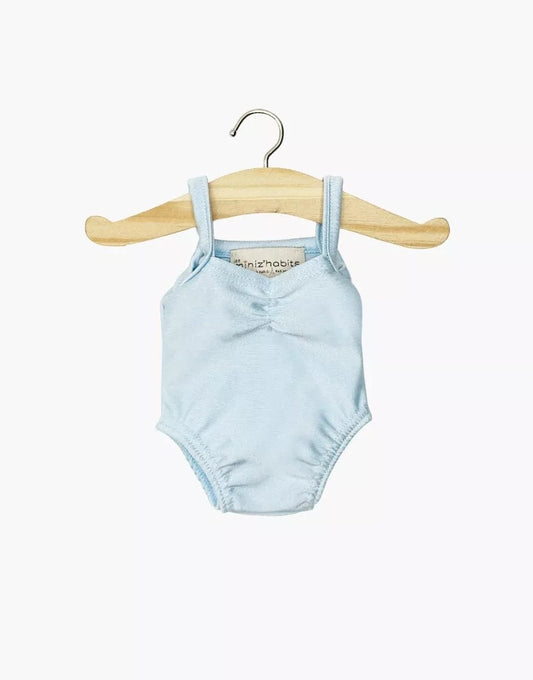 Doll Clothing Anna leotard in sky blue lycra Minikane Lil Tulips