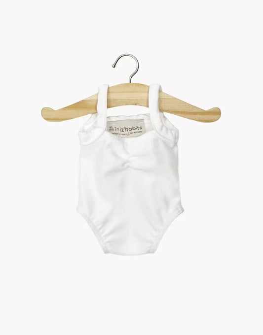 Doll Clothing Anna white lycra leotard Minikane Lil Tulips