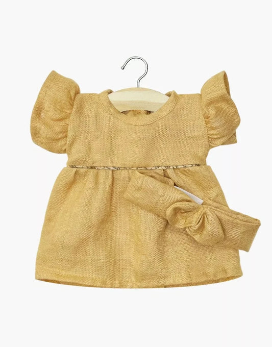 Doll Clothing Daisy Dress Oat Linen Minikane Dolls Lil Tulips