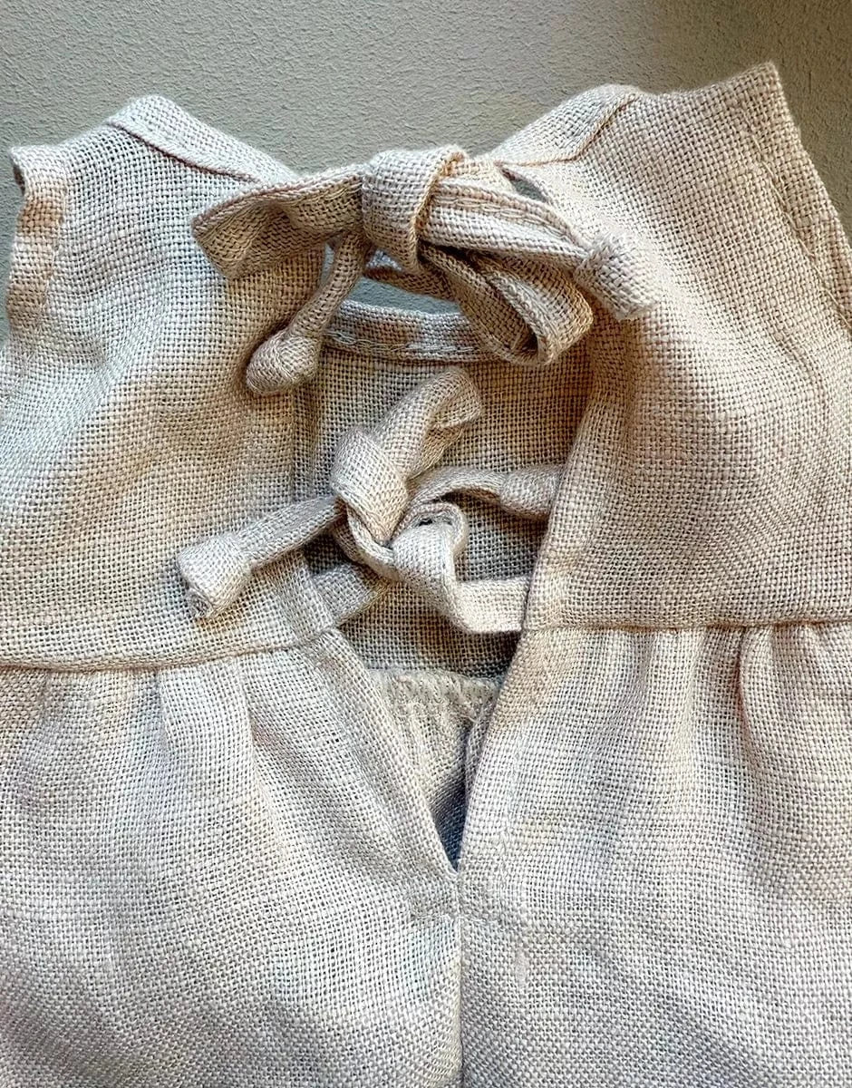 Doll Clothing Faustine Dress in Nude Minikane Lil Tulips