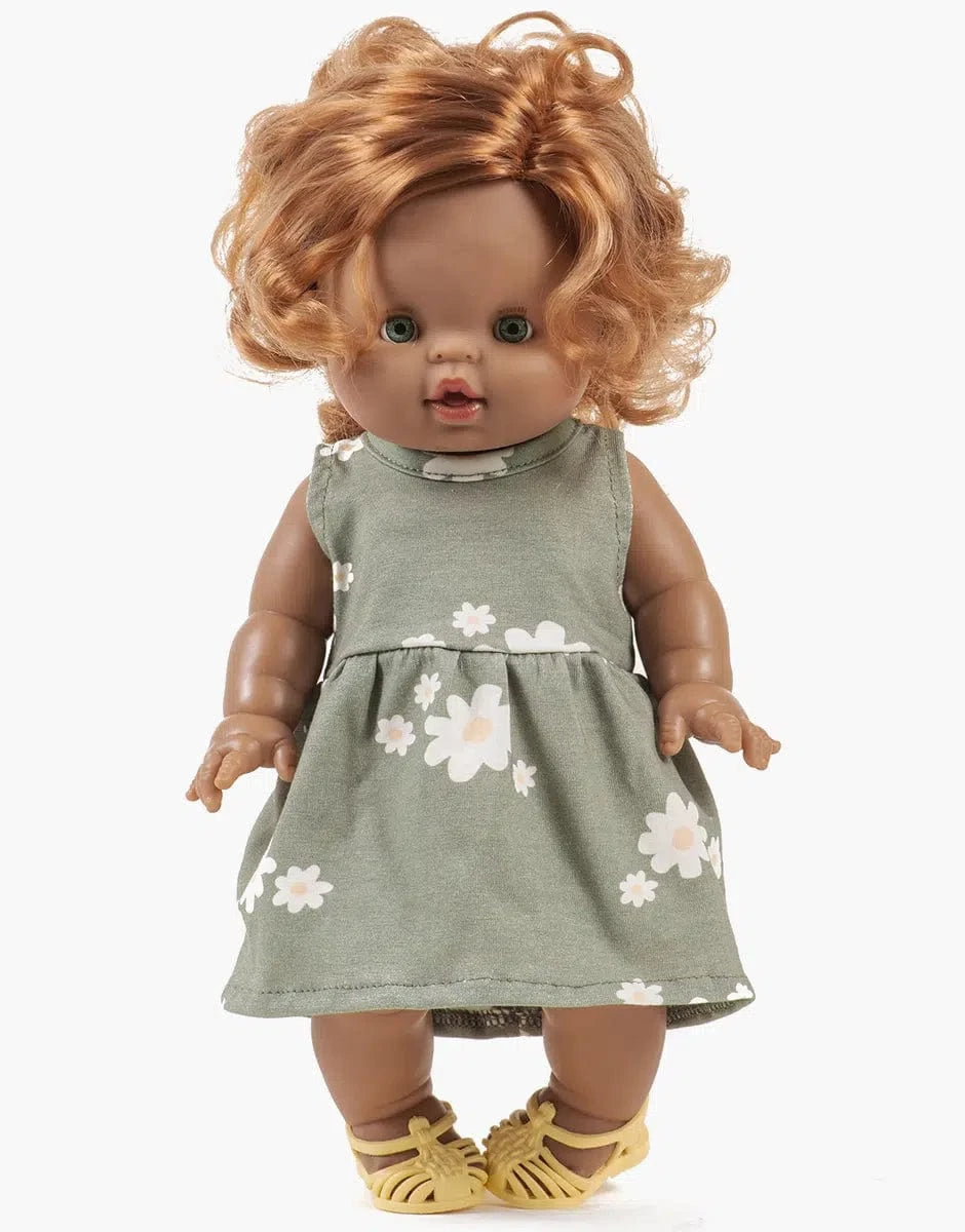 Doll Clothing Faustine Sleeveless Daisies Dress Minikane Dolls Lil Tulips