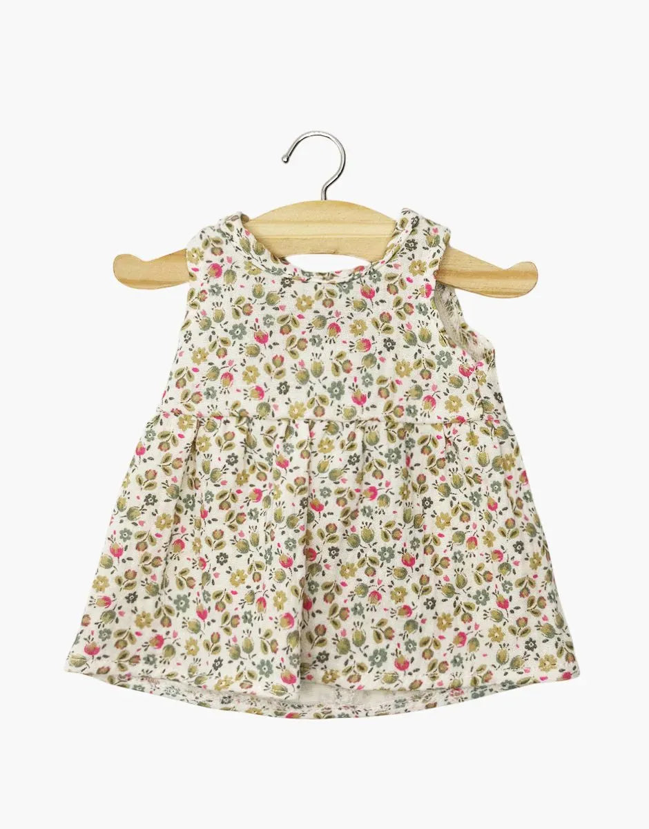 Doll Clothing Faustine Sleeveless Dress Small Fuchsia Flowers Minikane Lil Tulips