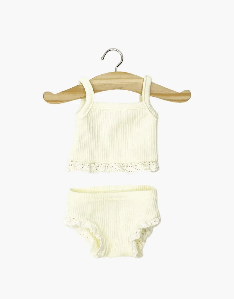 Doll Clothing – Girls' underwear - Pastel Yellow Minikane Lil Tulips