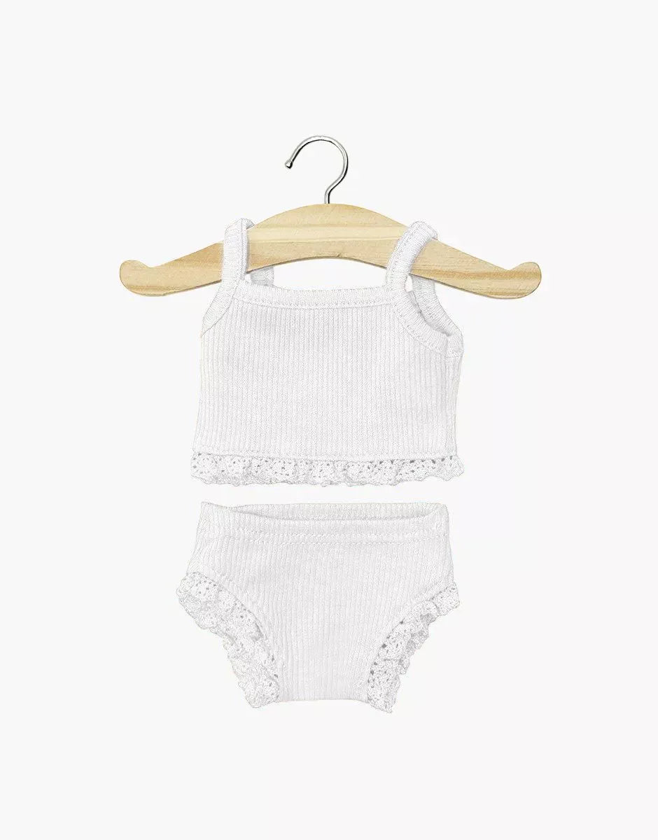 Doll Clothing – Girls' underwear - White Minikane Lil Tulips