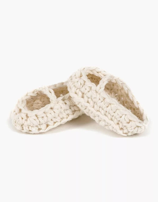 Doll Clothing Handmade white crochet ballerina slippers Minikane Lil Tulips