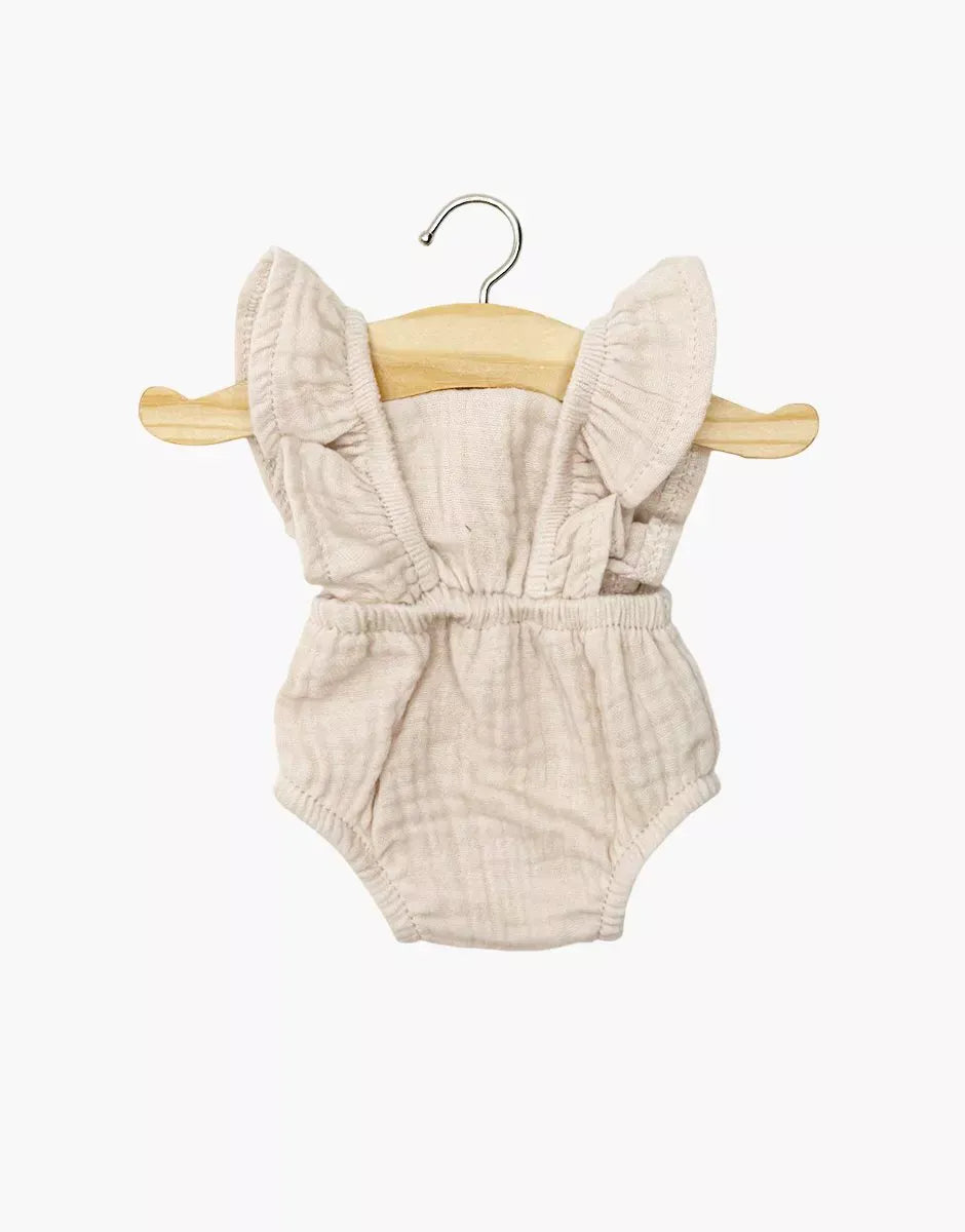 Doll Clothing Lou Retro Romper - Putty Minikane Lil Tulips