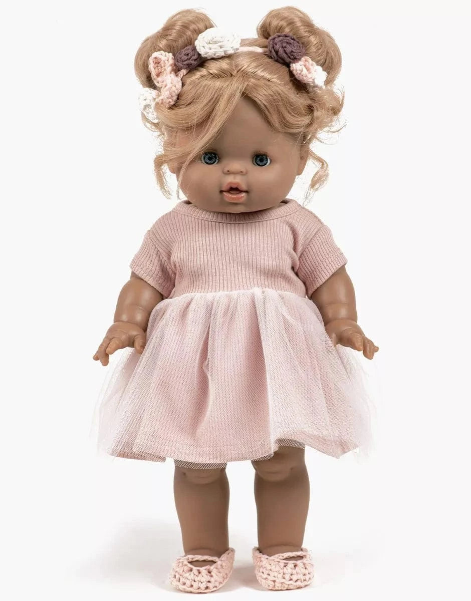 Doll Clothing Rosana Petal Pink Short Sleeve Tutu Minikane Lil Tulips