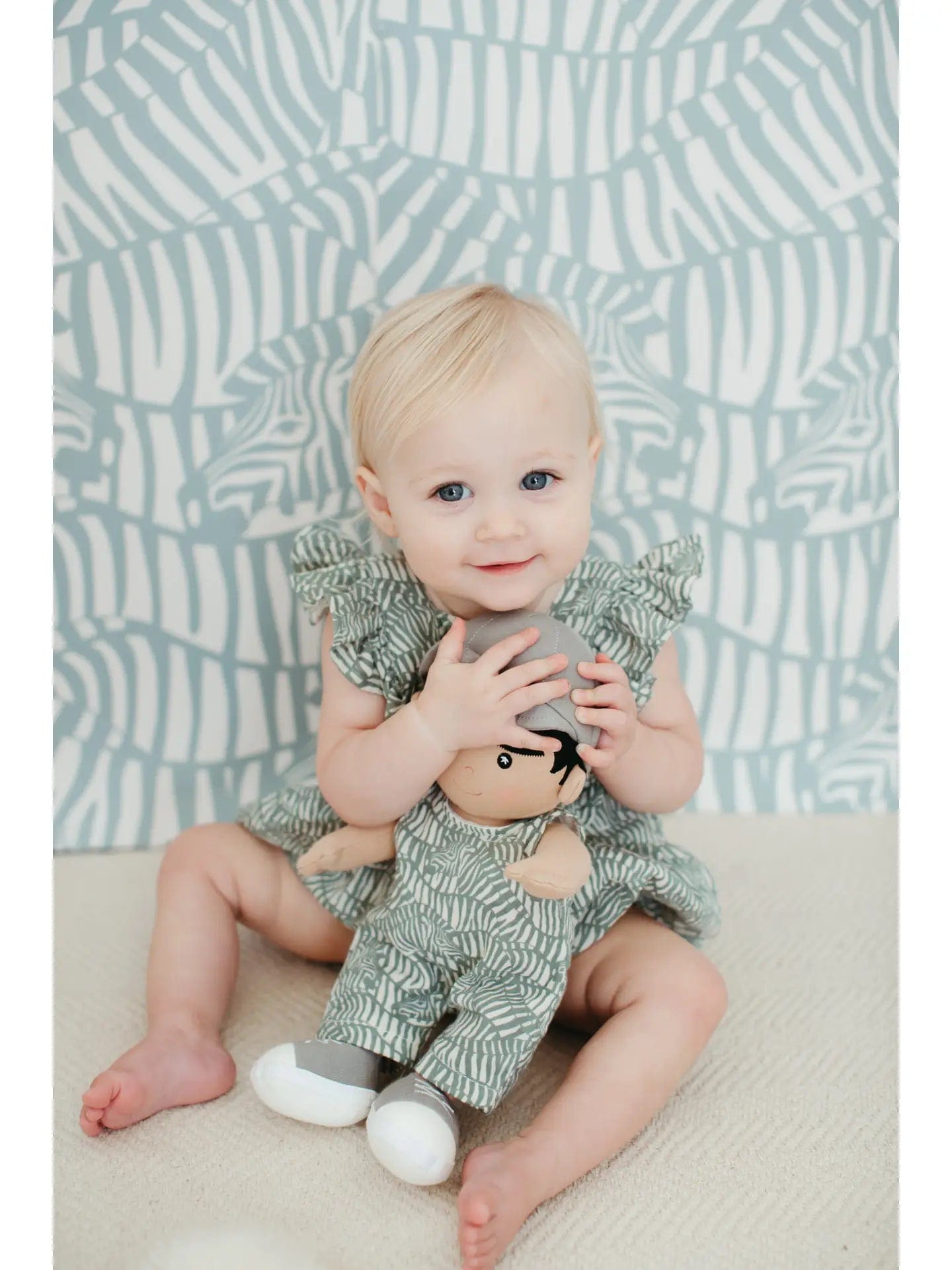 Doll Coverall - Zebra Print Apple Park Apple Park Lil Tulips