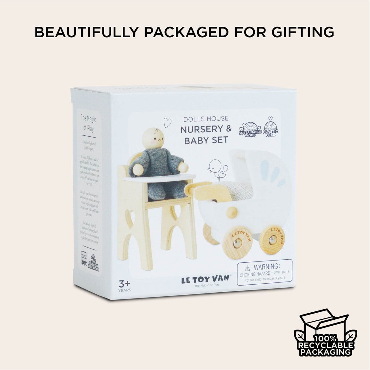 Dolls House Nursery & Baby Set Le Toy Van Lil Tulips