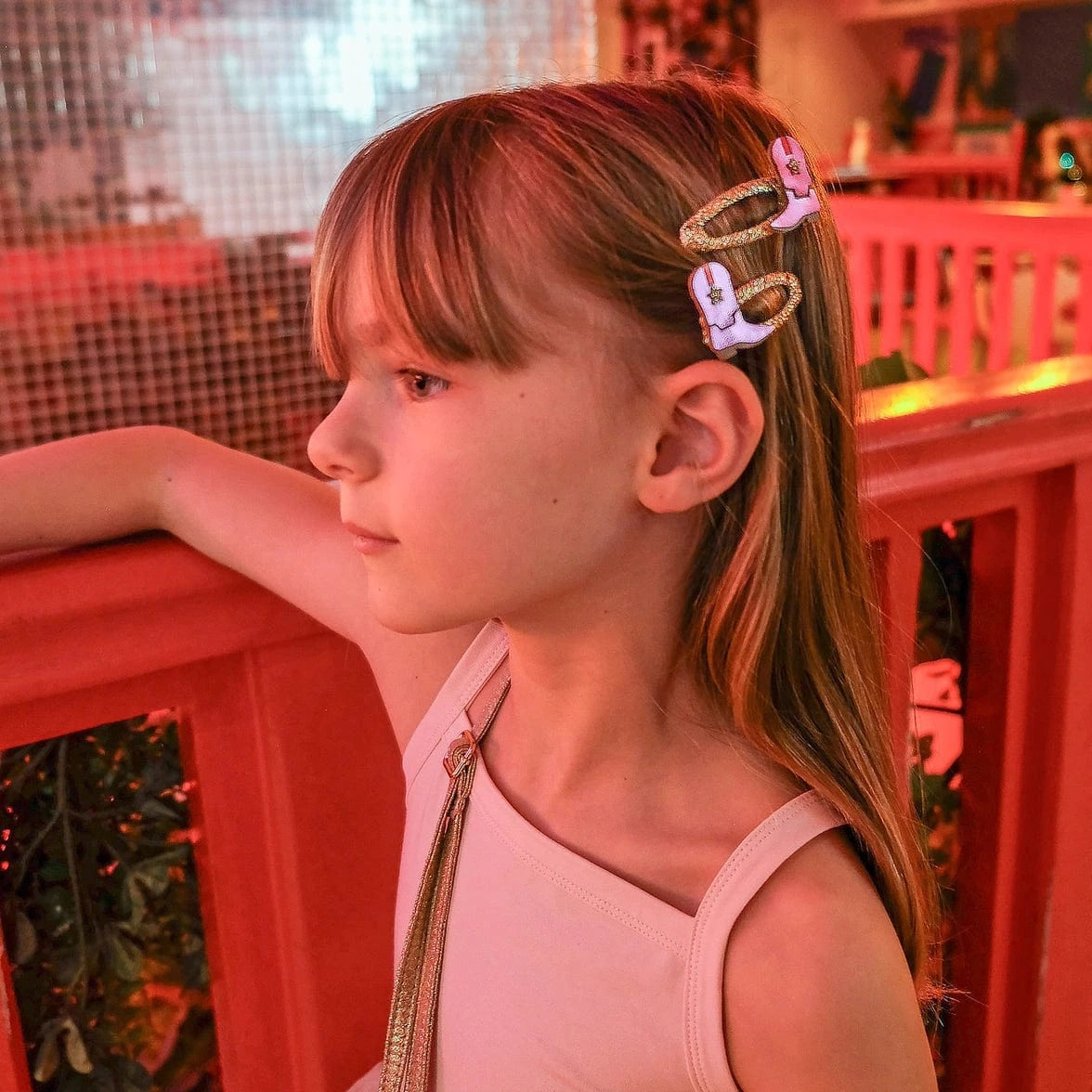 Dolly Disco Cowgirl Boots Hair Clips Rockahula Kids Lil Tulips