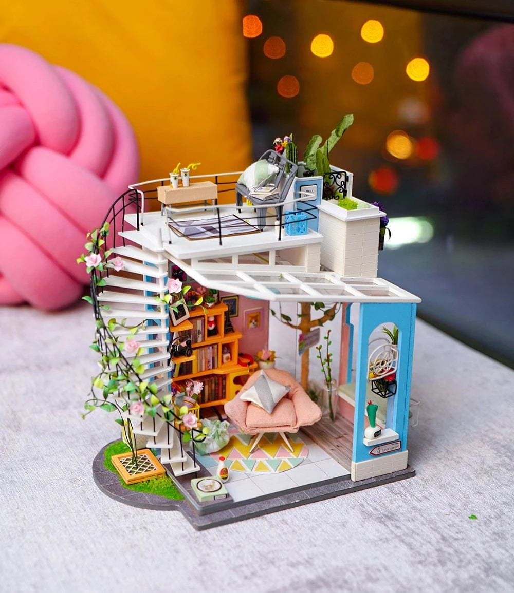 Dora's Loft DG12 Diy Mini House Duplex Apartment Rolife Lil Tulips