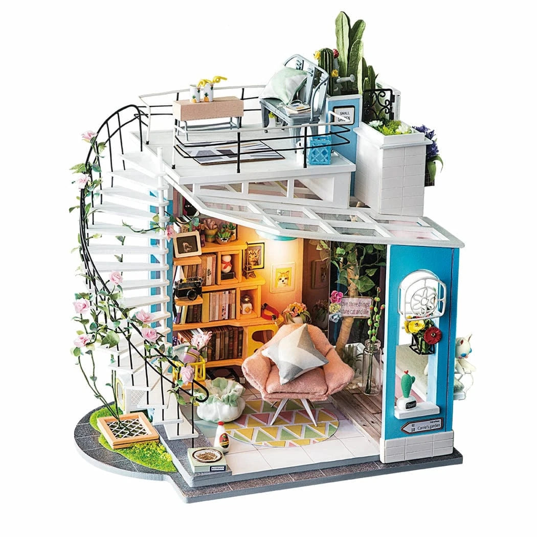 Dora's Loft DG12 Diy Mini House Duplex Apartment Rolife Lil Tulips