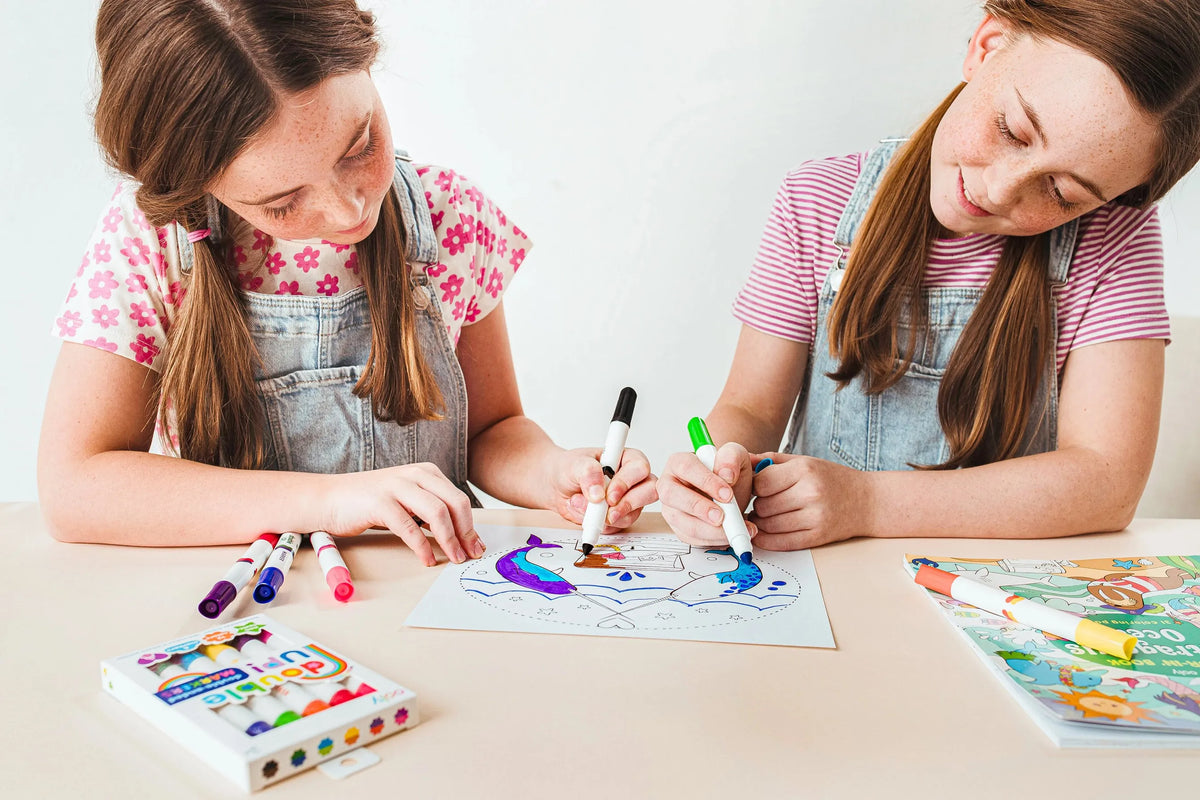 Double Up! Double-Ended Crayons - 12 Colors OOLY Lil Tulips