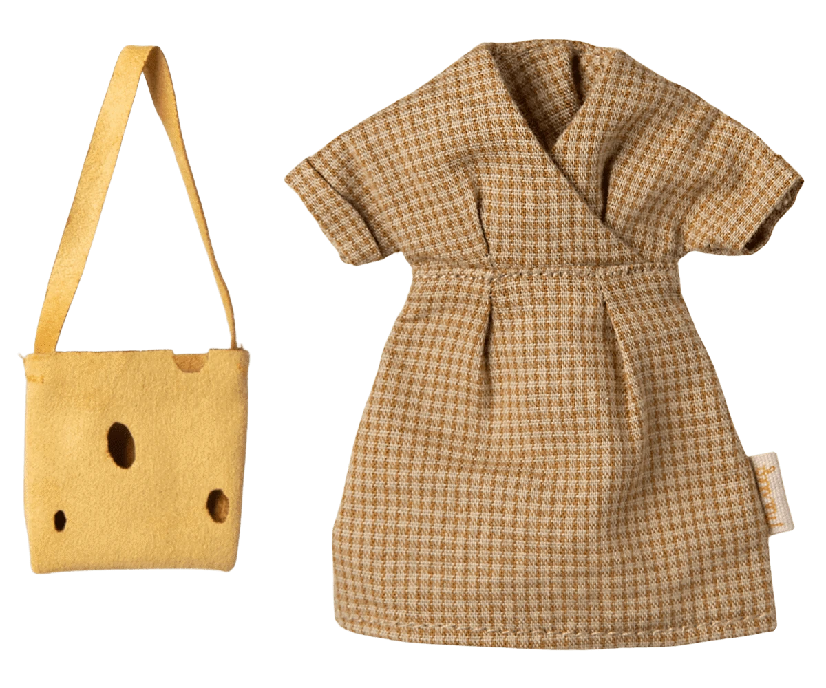 Dress and bag, Mum mouse Maileg Lil Tulips