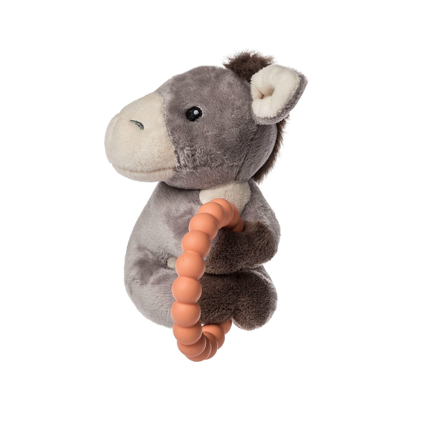 Dusty Donkey Teether Rattle – 6″ Mary Meyer Lil Tulips