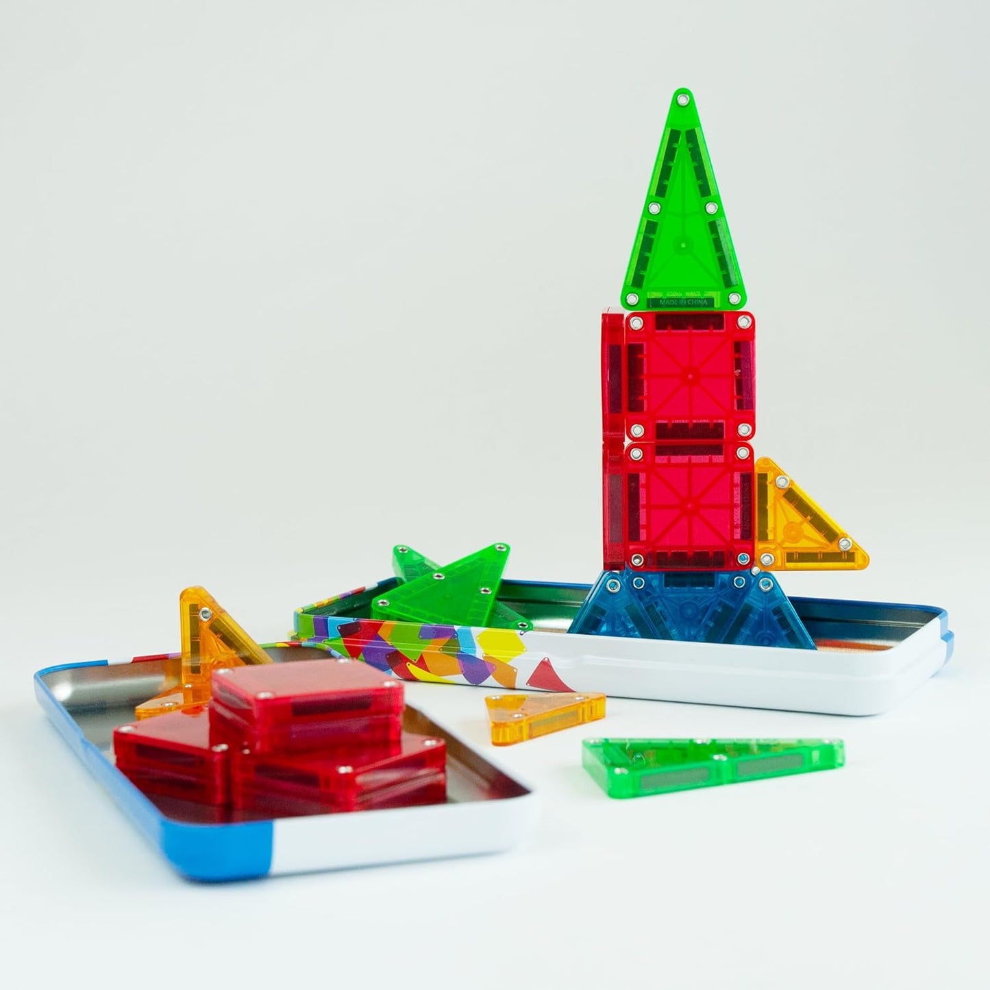 MAGNA-TILES® microMAGS 26 Piece Travel Set: Bold Colors