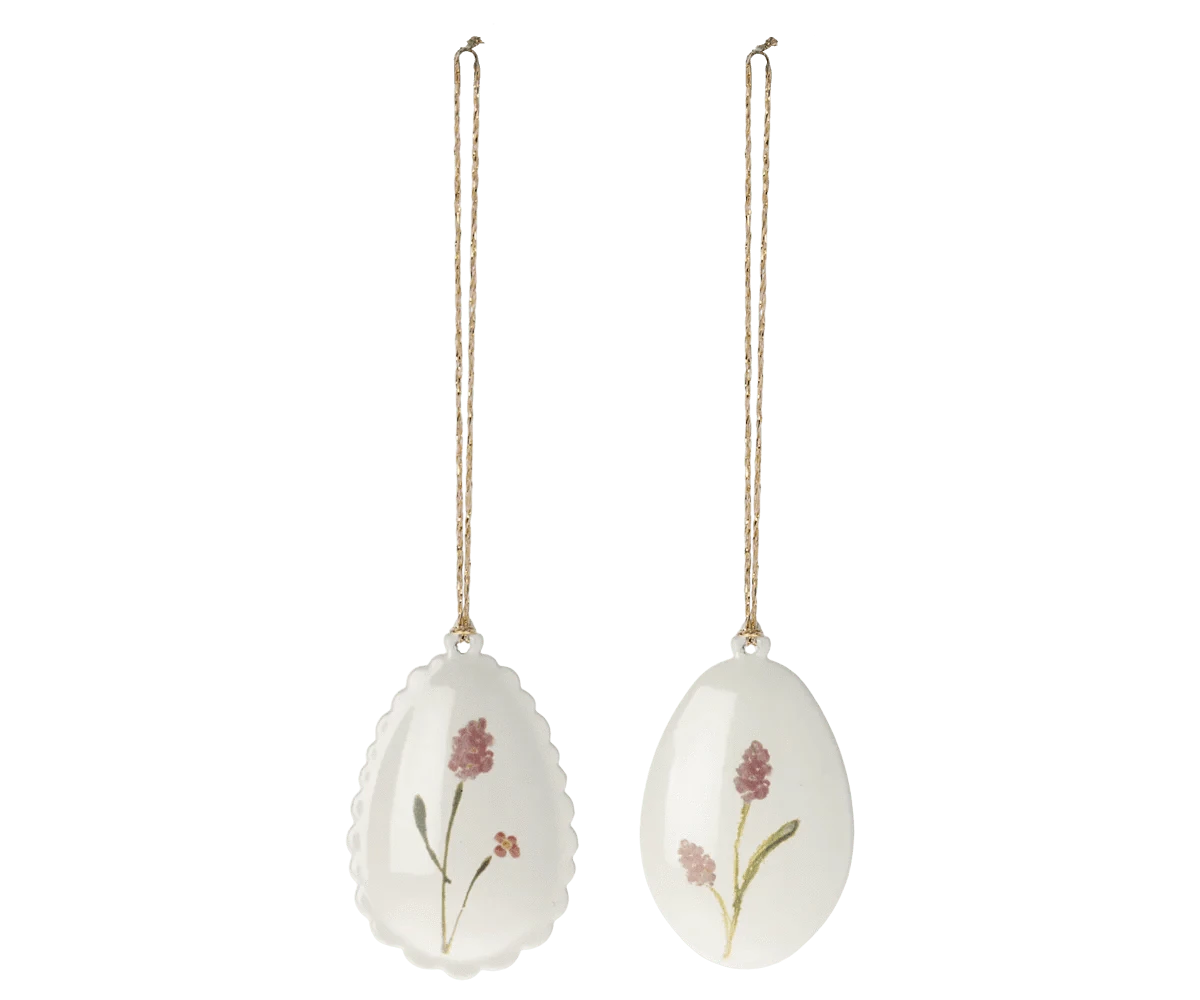 Easter Egg Ornament, 2 pcs. - Rose Maileg Final Sale Lil Tulips