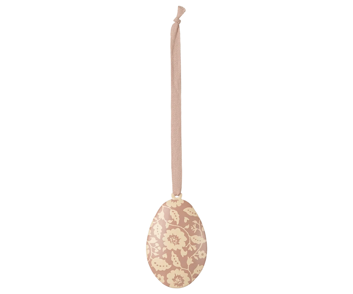 Easter Egg Ornament, Flowers - Dark Powder Maileg Final Sale Lil Tulips