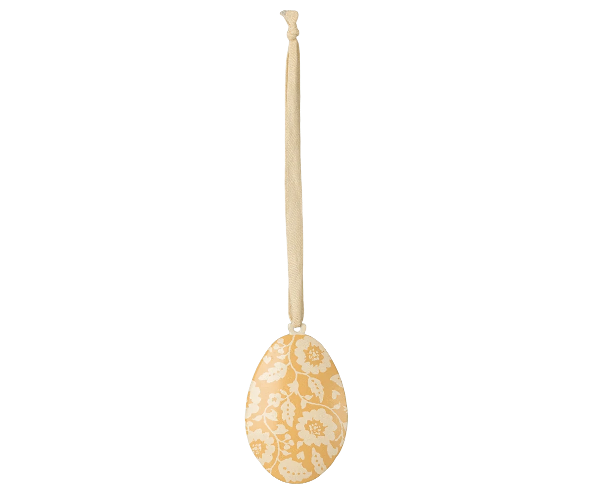 Easter Egg Ornament, Flowers - Yellow Maileg Final Sale Lil Tulips