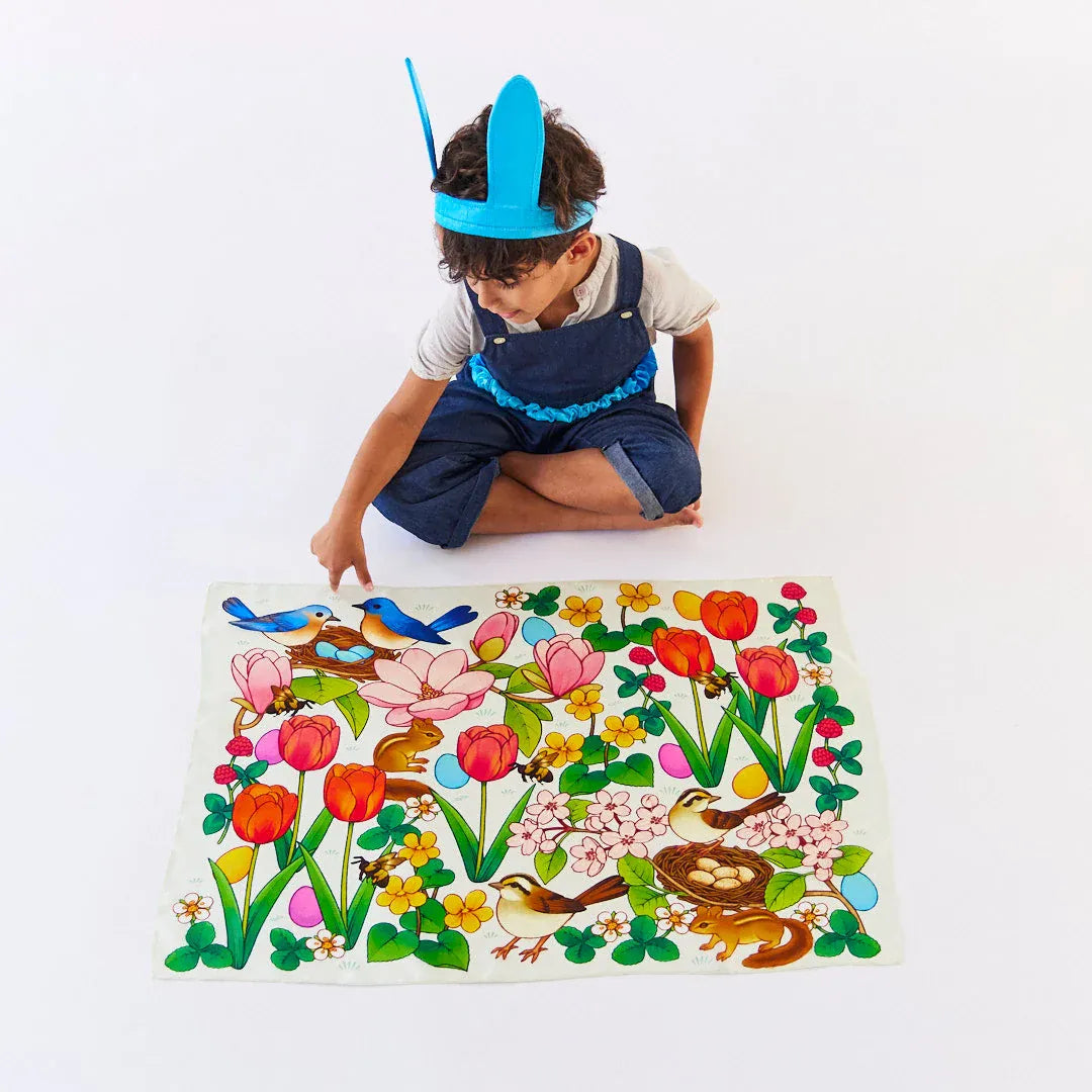 Easter Egg Seek and Find Playsilk Sarah's Silks Lil Tulips