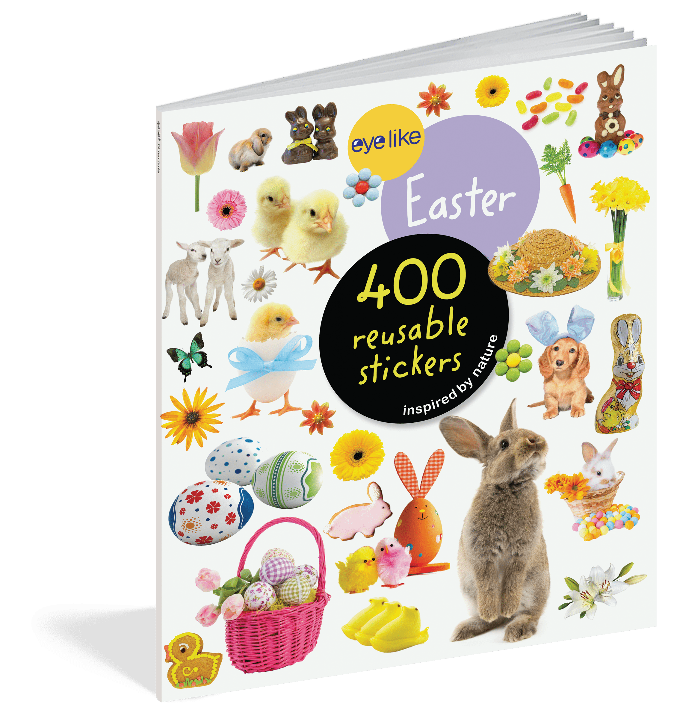 Easter Eyelike Reusable Stickers Workman Publishing Final Sale Lil Tulips