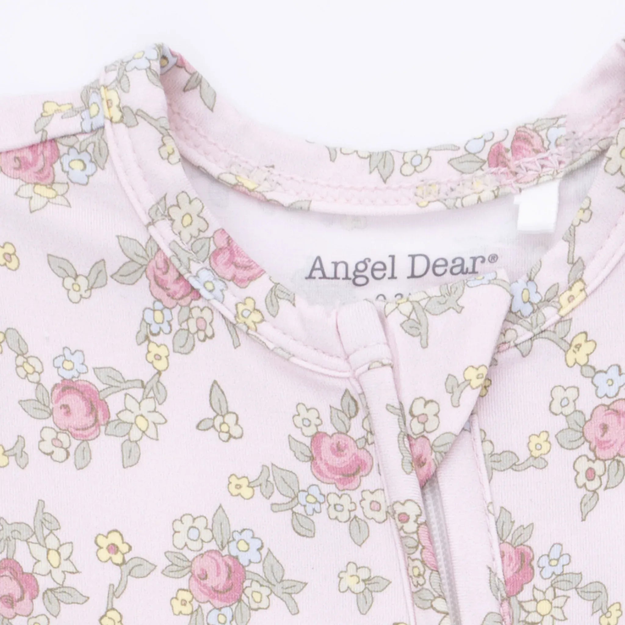 Edith's Rose Garden - 2 Way Ruffle Back Zipper Footie Angel Dear Lil Tulips