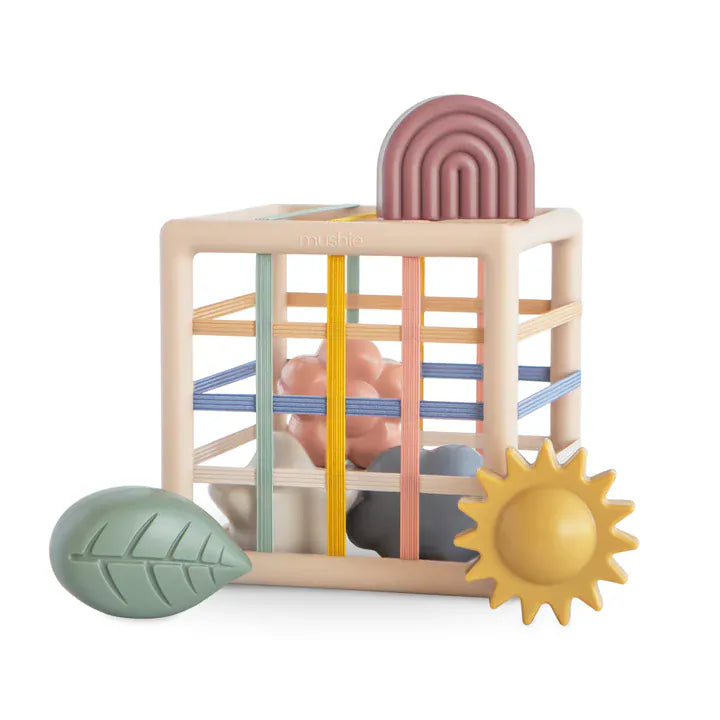 Elastic Shape Sorter Mushie Lil Tulips