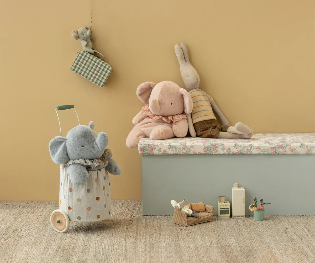 Elephant plush, Big - Powder Maileg Lil Tulips