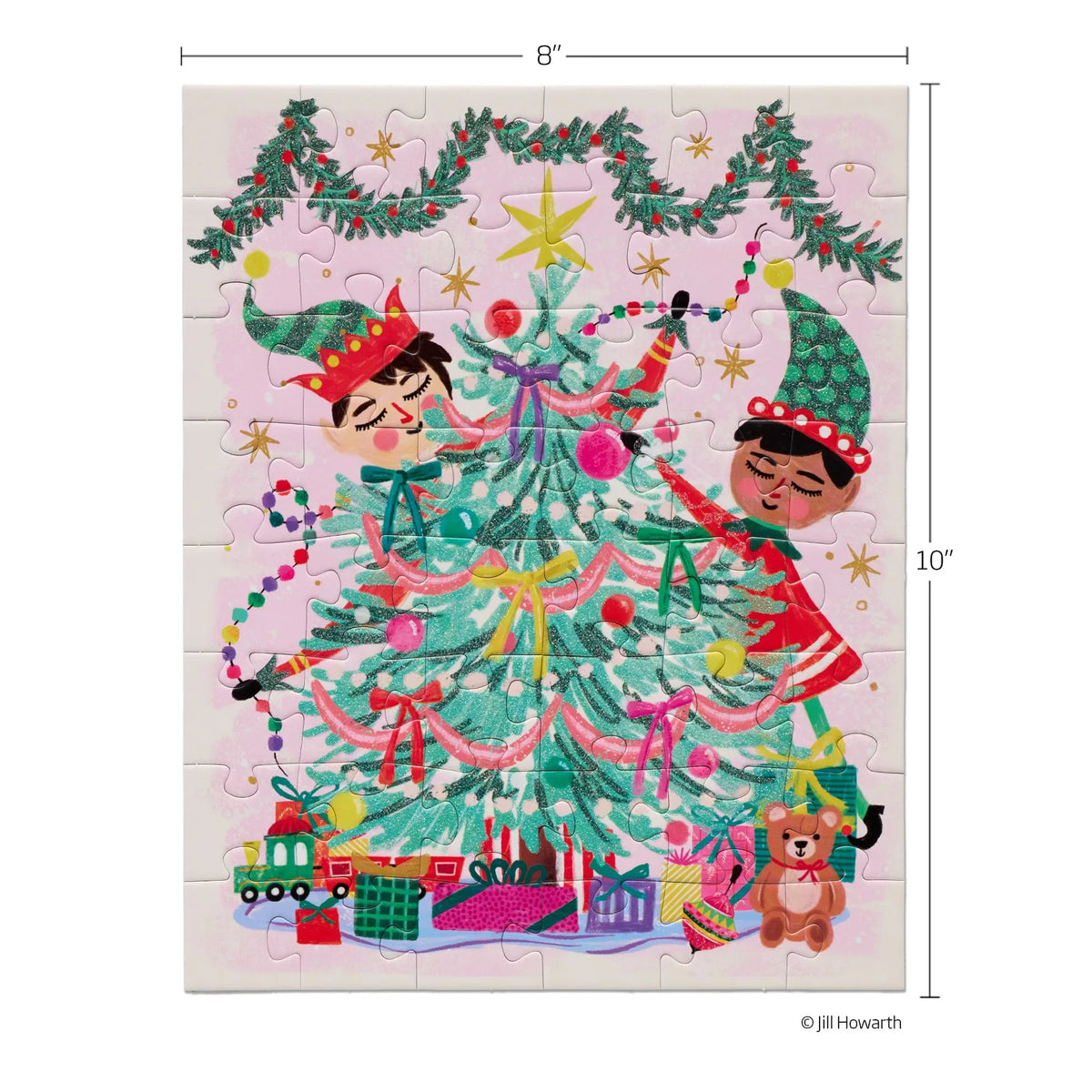 Elfing Around 48 Piece Christmas Puzzle Snax WerkShoppe Lil Tulips