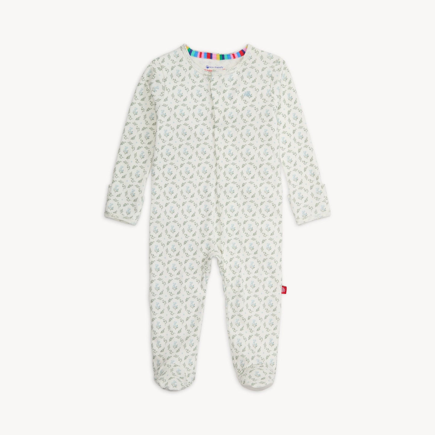 Eloise Organic Cotton Footie Magnetic Me Lil Tulips