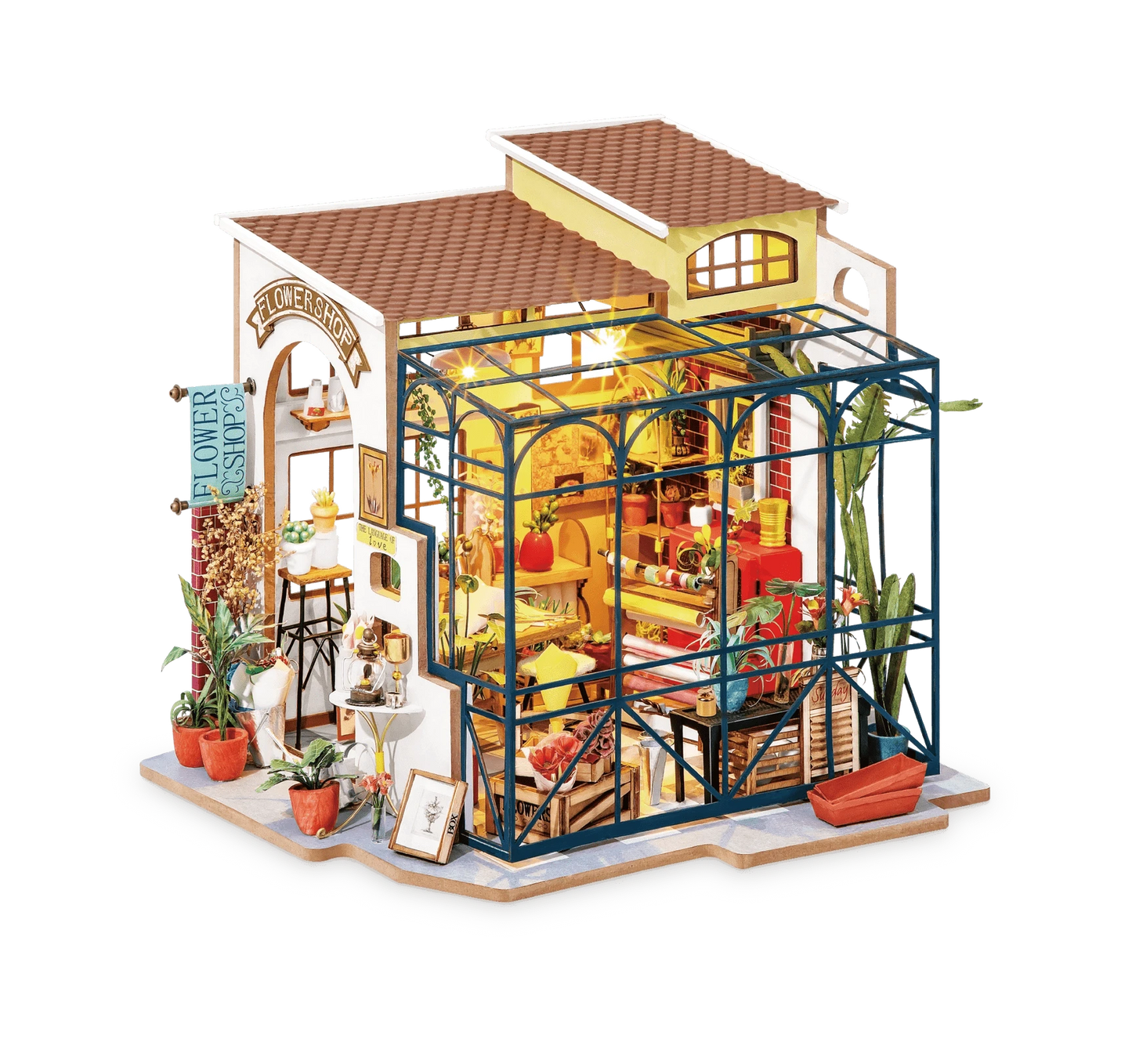 Emily’s Flower Shop DG145 Diy Flowerist House Puzzle Rolife Lil Tulips