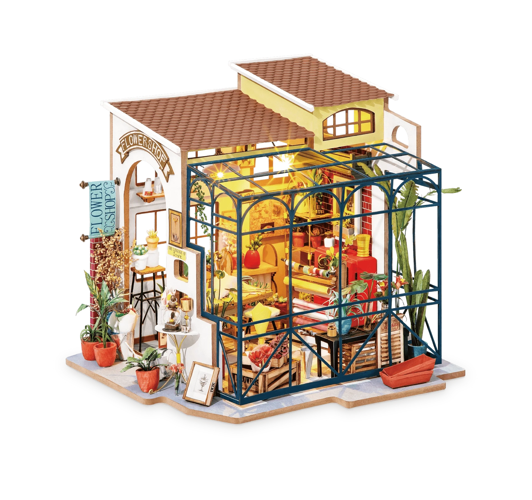 Emily’s Flower Shop DG145 Diy Flowerist House Puzzle Rolife Lil Tulips