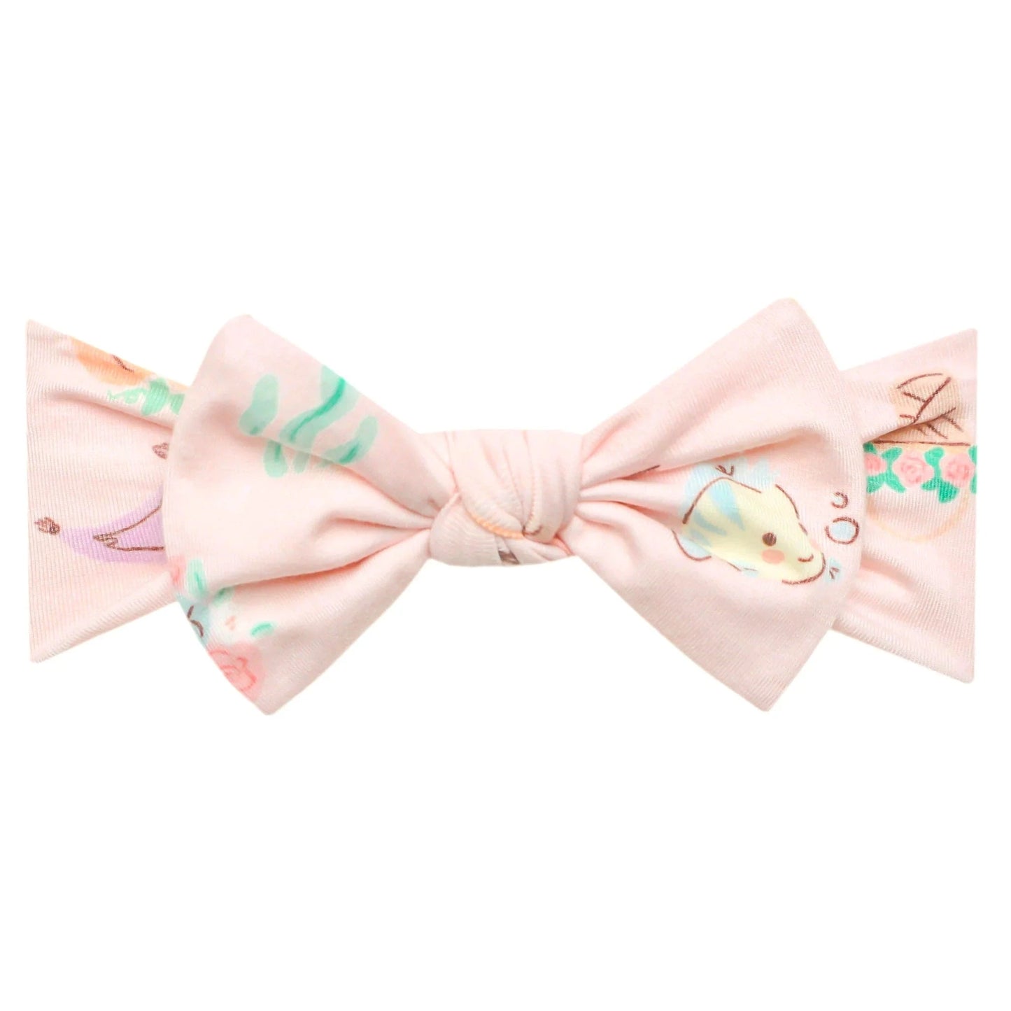 Enchanted Friends Knit Headband Bow Copper Pearl Lil Tulips