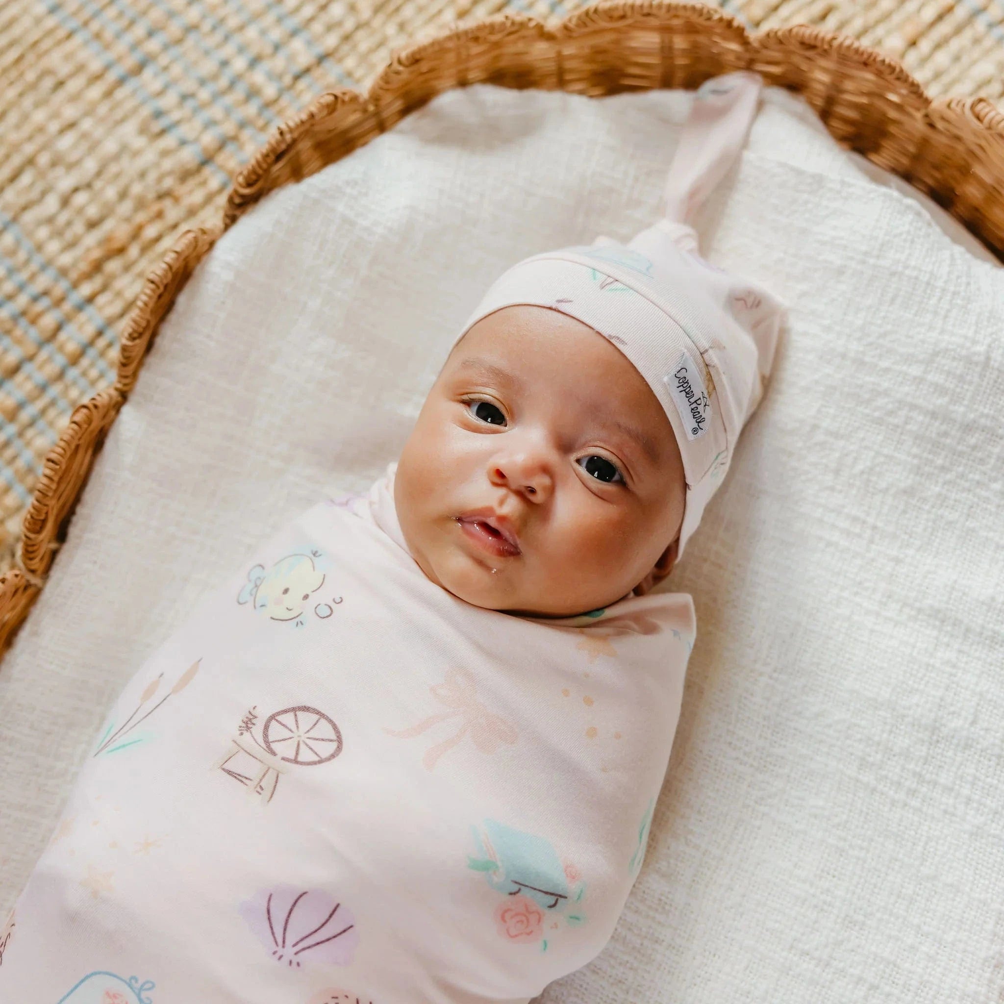 Enchanted Friends Top Knot Hat Copper Pearl Lil Tulips