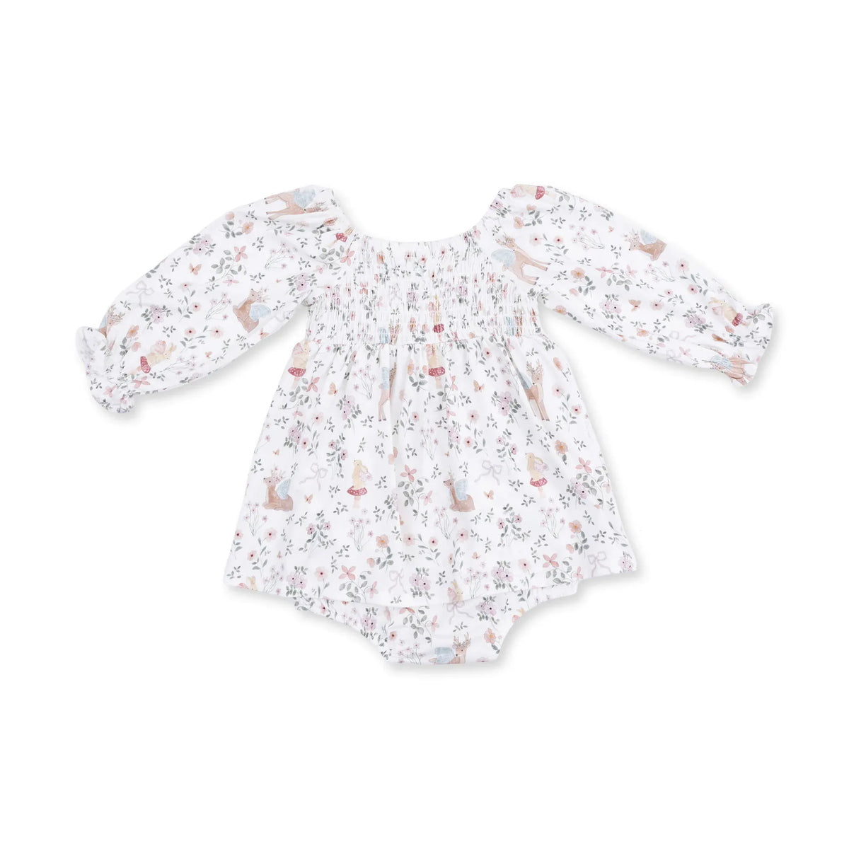 Enchanted Woodland - Caitlyn Smocked All in One Angel Dear Lil Tulips