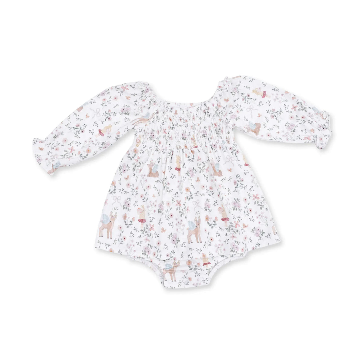 Enchanted Woodland - Caitlyn Smocked All in One Angel Dear Lil Tulips