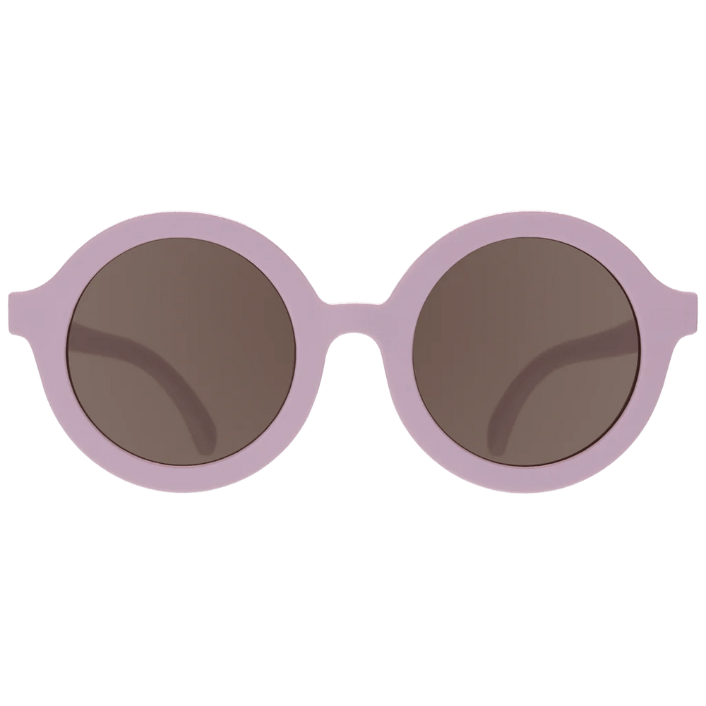 Euro Round Playfully Plum Kids Sunglasses with Amber Lens Babiators Lil Tulips