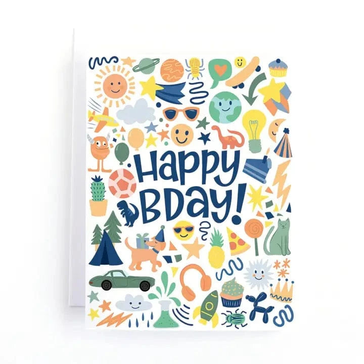 Eye Spy Birthday Card - Blue Pedaller Designs Lil Tulips