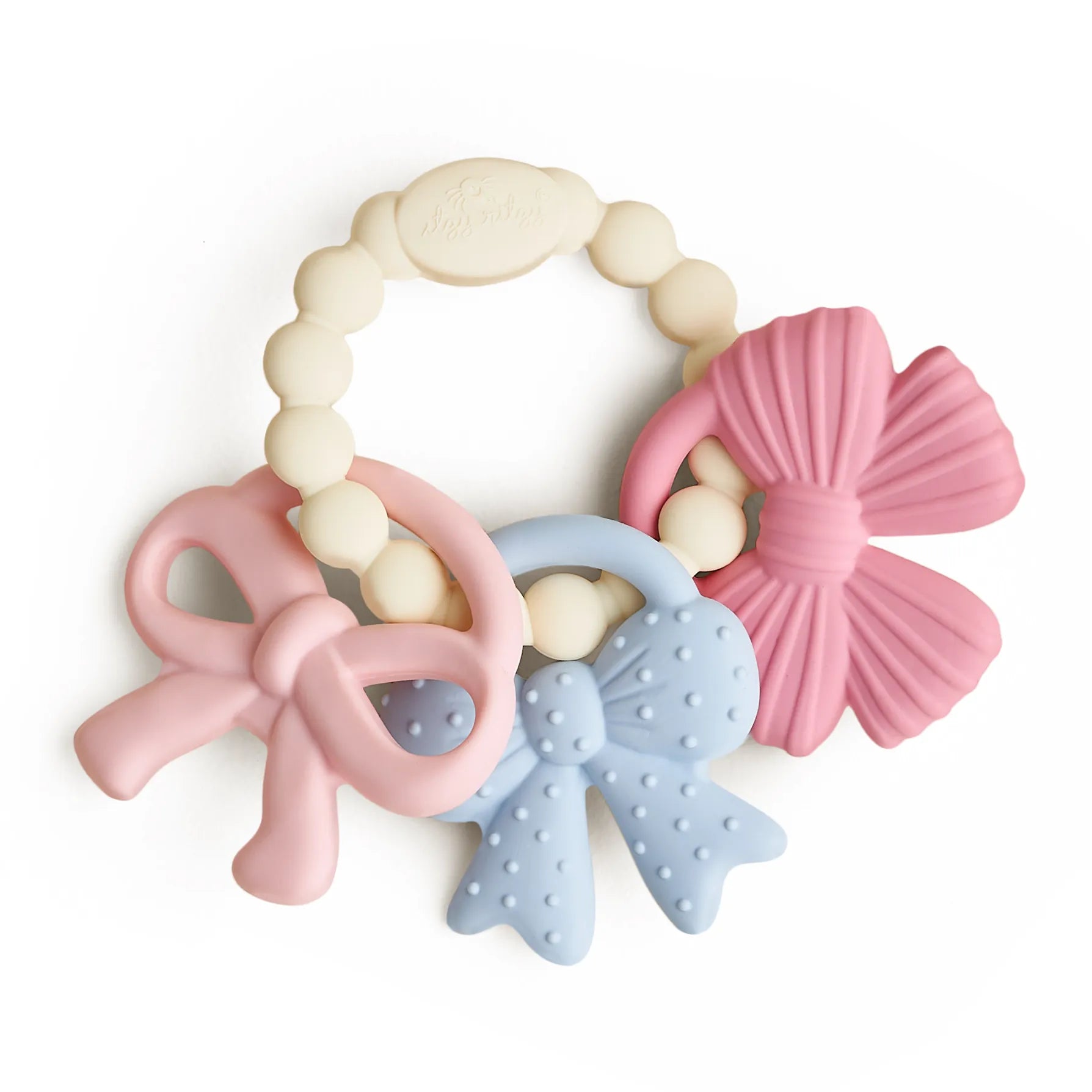 Itzy Trio™ Multi-Textured Silicone Teether Bows